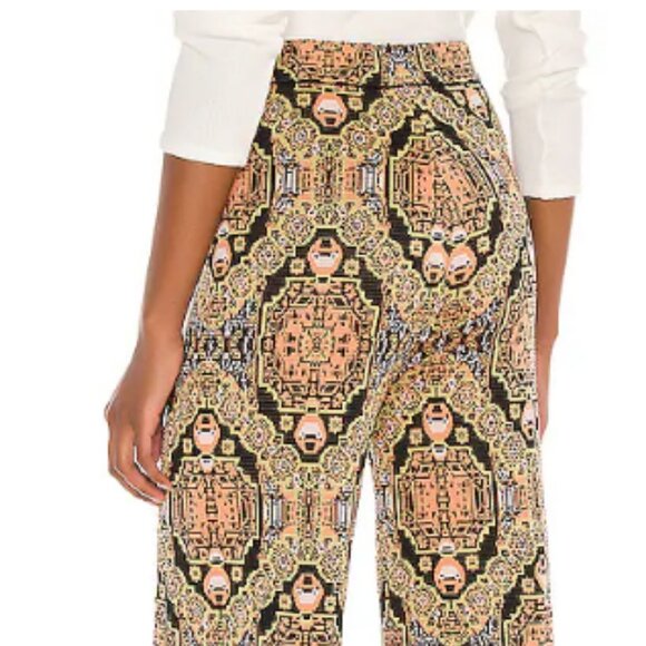 Free People Sun in the West Black Magic Combo Pull on Knit Pant Sz Med MSRP $128 - Picture 5 of 9